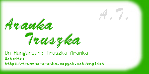 aranka truszka business card